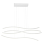 Salonowa lampa wisząca Waves ledowa 70W nad stół biała