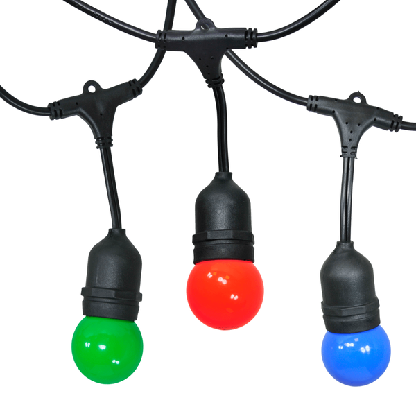Girlanda ogrodowa z kolorowymi żarówkami 10 LED 6W 3000K 5,6m IP44