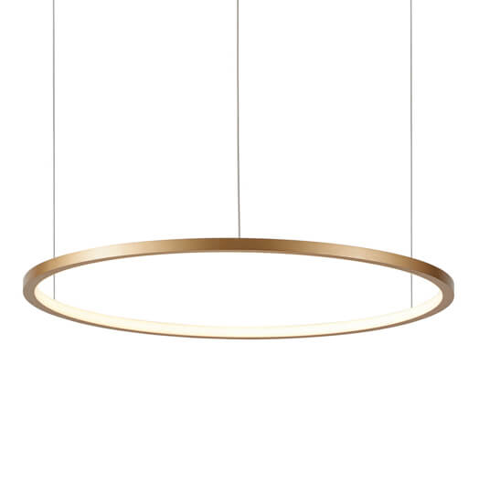 Lampa ring wisząca Vinola PND-56135B-080RPP-GD-3KS4K-TRDIMM Italux LED 48W 3000-4000K złoty