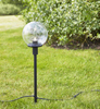 Ogrodowa lampa szklana Garden LED 3W 3000K czarna przezroczysta