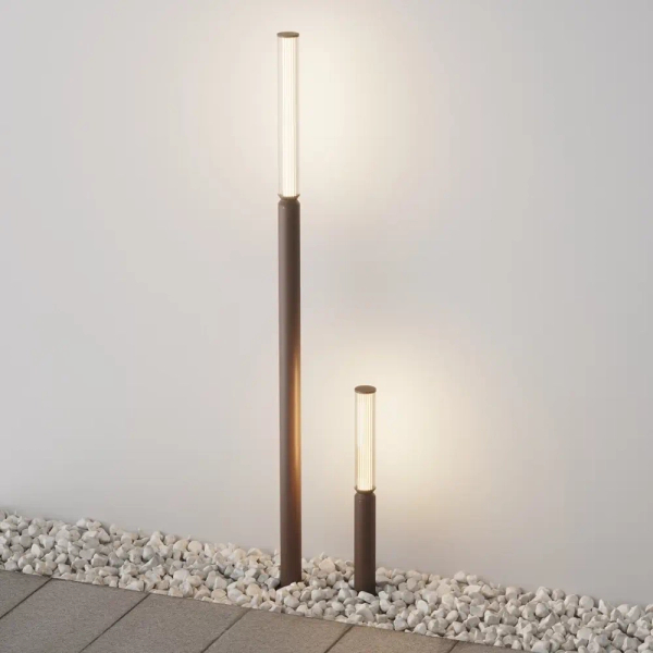 Zewnętrzny słupek ogrodowy Lit O593FL-L20BR3K LED 20W 3000K IP65 brązowy