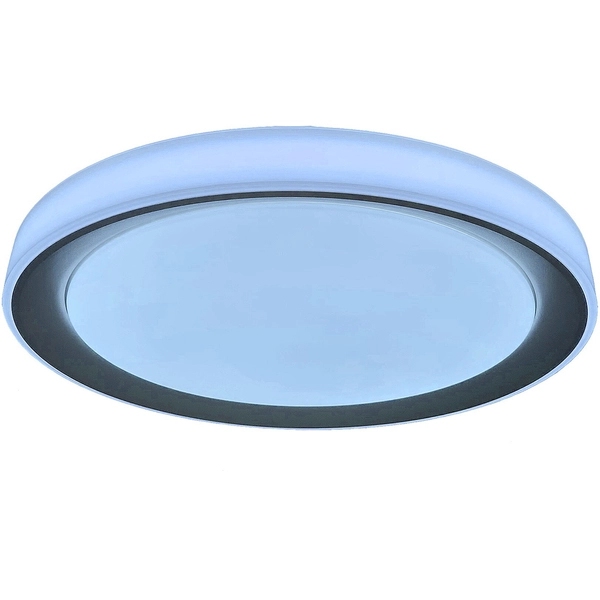 Okrągła lampa sufitowa Everest LED 40W 2700-6500K z pilotem srebrna