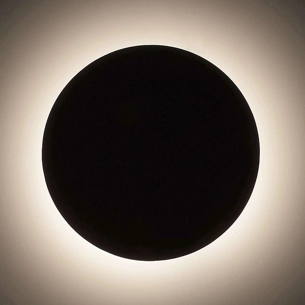 Kinkiet LAMPA ścienna MARLON 1433 Rabalux drewniana OPRAWA okrągła LED 8W 3000K moon czarna