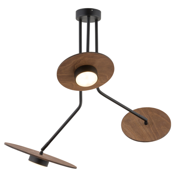 Sufitowa lampa nowoczesna Disk 7644 do jadalni nad stół czarna