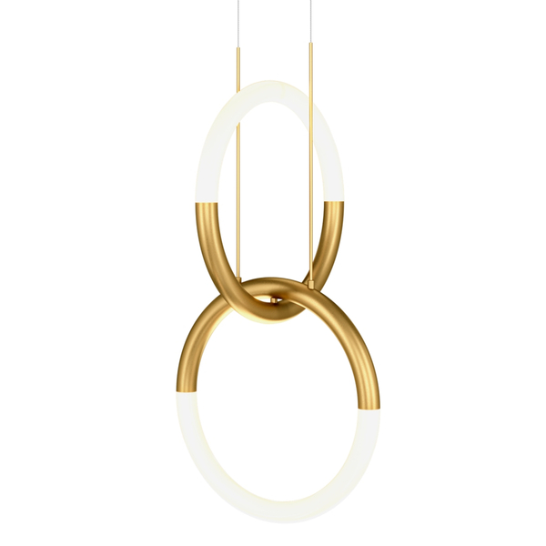 Ledowa wisząca lampa Node MOD165PL-L18G3K 18W 3000K ringi białe złote