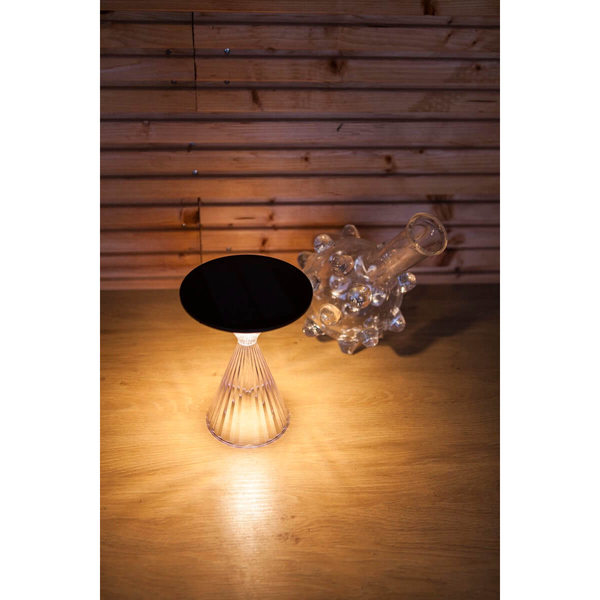 Stołowa lampka na taras MIYI 6916301330 LED 2,6W 3000K diament IP54 czarna