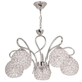 LAMPA wisząca VEN W-A 1537/5 dekoracyjna OPRAWA metalowy ZWIS crystal glamour patyna przezroczysty