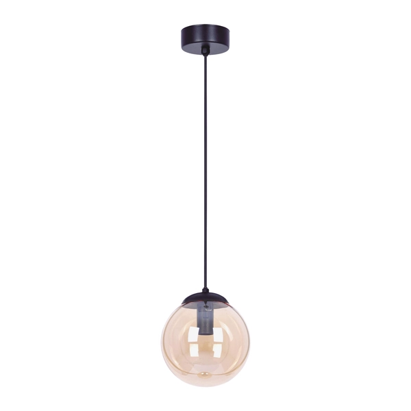 Kulista lampa wisząca Delta K-5160 Kaja ball kula bursztynowa czarna