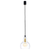 Skandynawska LAMPA wisząca LONGIS 10871105 Kaspa szklana OPRAWA loftowy ZWIS łezka kropla drop złota przezroczysta czarna