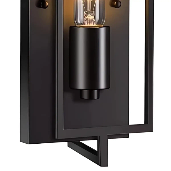 Lampa ścienna Retro ABIGALI-KRSK-E27 industrialny do przedpokoju czarna