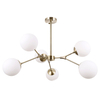 Nowoczesna LAMPA sufitowa ANNES PND-56980-6C Italux modernistyczne molekuły do salonu chrom