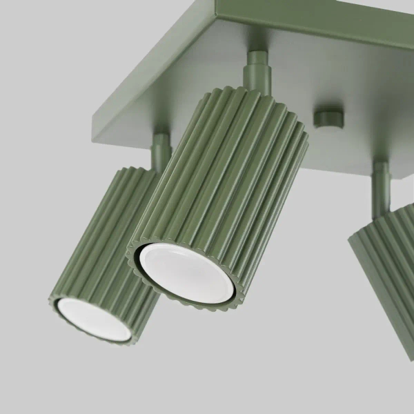 Lampa sufitowa z regulacją KARBON SL.1621 tubki ryfel oliwkowe
