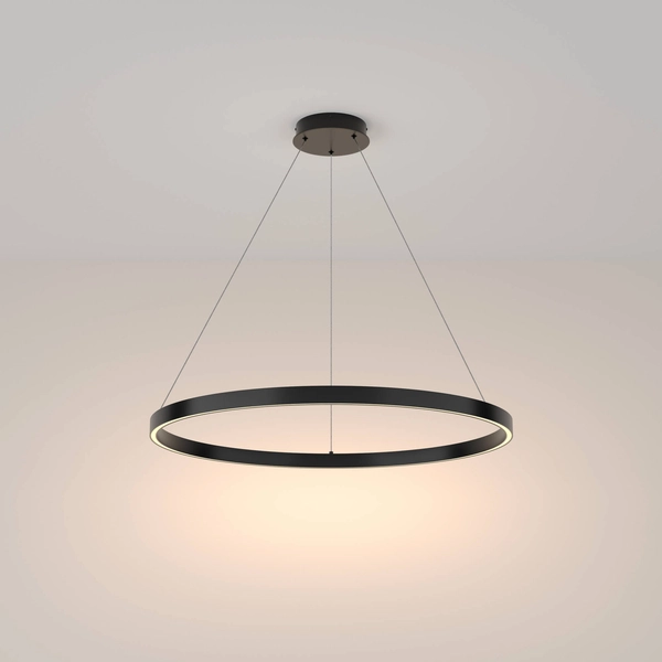Lampa wisząca Rim MOD058PL-L42B3K loft pierścień czarny