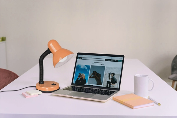 Biurkowa lampka Cariba K-MT-203 POMARAŃCZ pomarańczowa