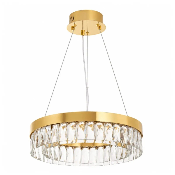 Żyrandol z kryształkami ALEXIS złoty ST-8876P-40 1xLED 10W 3000K glamour