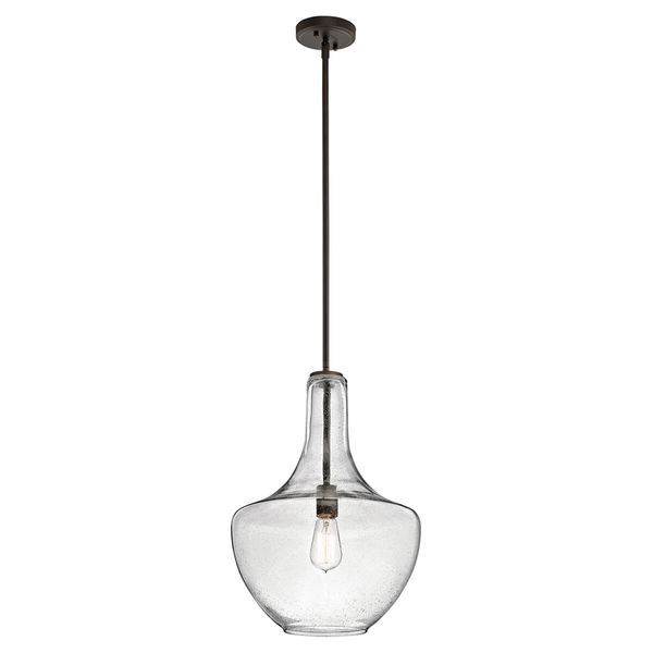 Wisząca lampa szklana Everly KL-EVERLY-P-M-OZ brązowy przezroczysty