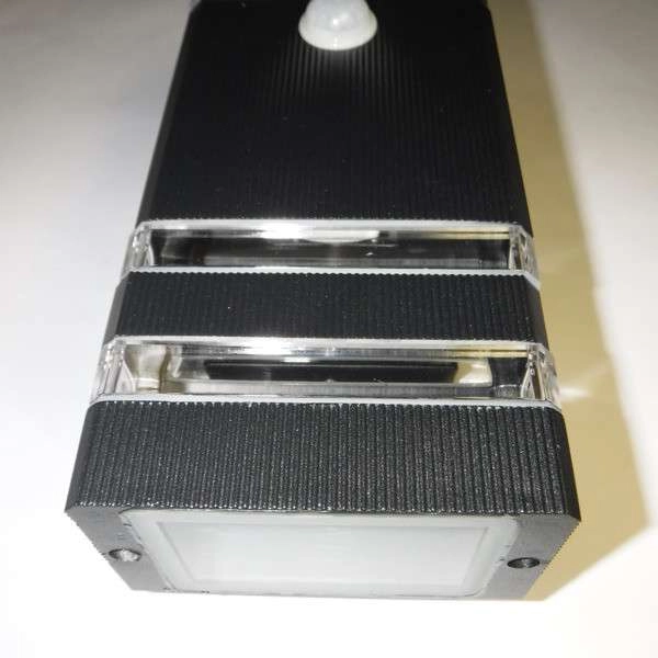 Ścienna LAMPA zewnętrzna RIO SENSOR 7017 Nowodvorski ogrodowa OPRAWA elewacyjna KINKIET z czujnikiem ruchu IP54 grafitowy