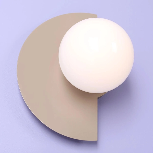 Naścienna lampa kulista na przedpokój LOOP 1125C17 Aldex beżowy
