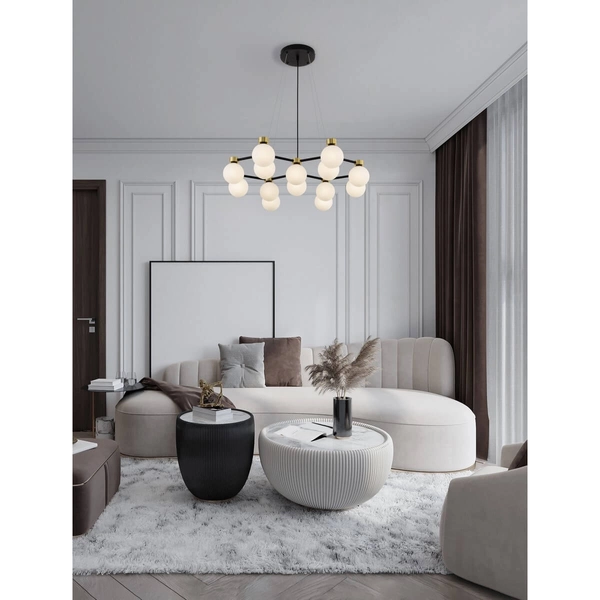 Wisząca lampa molekułowa CAMINOS LE44544 złoty czarny biały