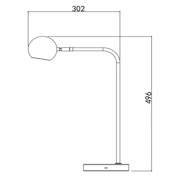 Biurkowa lampka z regulacją COMET 36621/03/30 Lucide LED 3W 2700K czarny