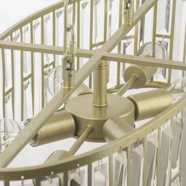 Lampa wisząca na łańcuchach Kyiv P06223CP Cosmolight cyrtsls srebrna