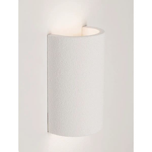 Gipsowa lampa ścienna BARENZO LE45579 do salonu biała