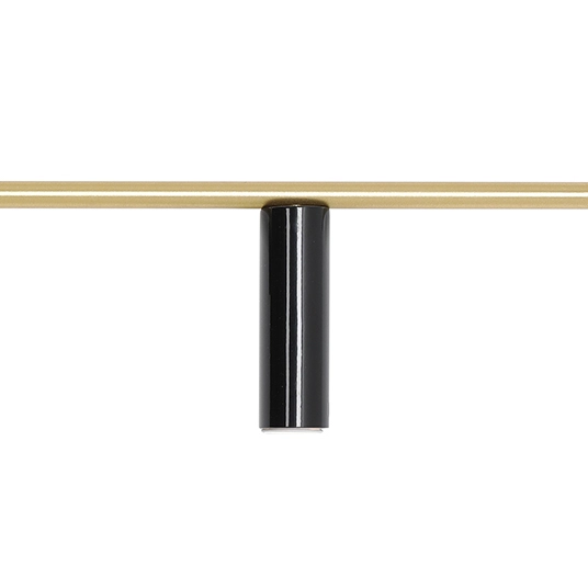 Kinkiet na rurce Trevo 1083C40_2 Aldex prawy 1-punktowy czarny mosiądz