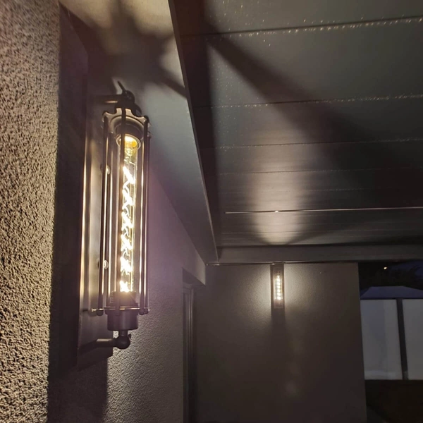 Industrialna lampa ścienna RETRO 1010BL0009 metalowa kinkiet retro czarny