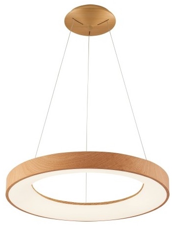 Ledowa lampa Santana AZ5014 80W 3000-6500K zwis z pilotem drewniana