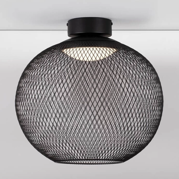 Okrągła lampa nasufitowa RITA LE44255 LED 19W 3000K jadalniana czarna