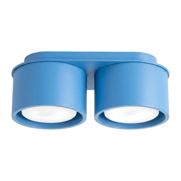 Sufitowy downlight MODO błękitny SL.2487 2xGx53 metalowy do jadalni