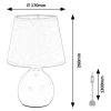 Nowoczesna lampka nocna Ingrid 74077 do czytania jasno zielony