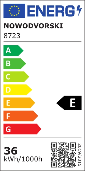 LAMPA sufitowa IOS 8723 Nowodvorski metalowa OPRAWA tuba LED 40W 4000K downlight czarny