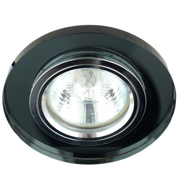 Sufitowa lampa wpuszczana Ss minimalistyczny wpust czarny