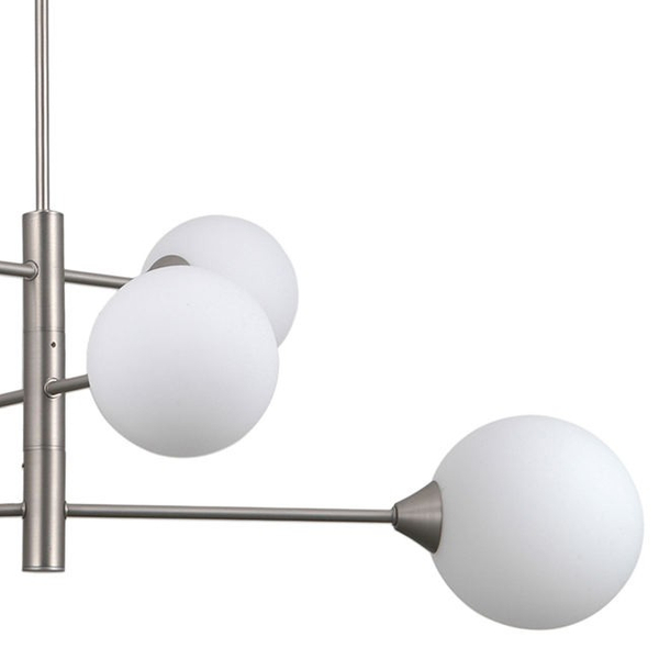 Loftowa LAMPA sufitowa EVORA PND-55342-6-SN Italux kule do salonu białe