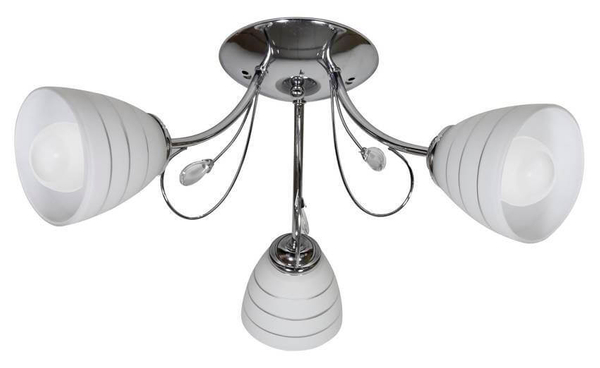 Klasyczna lampa sufitowa Simpli 33-63847 biała chrom