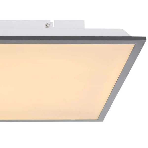 LAMPA sufitowa DORO 416080D2 Globo metalowa OPRAWA kwadratowa LED 24W 3000K plafon biały grafitowy
