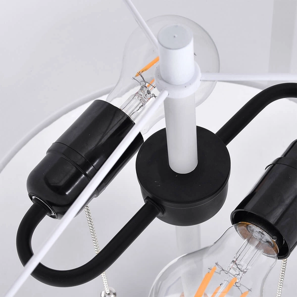 Stojąca lampa podłogowa Fogo LP-0304/2F WH Light Prestige do salonu biała