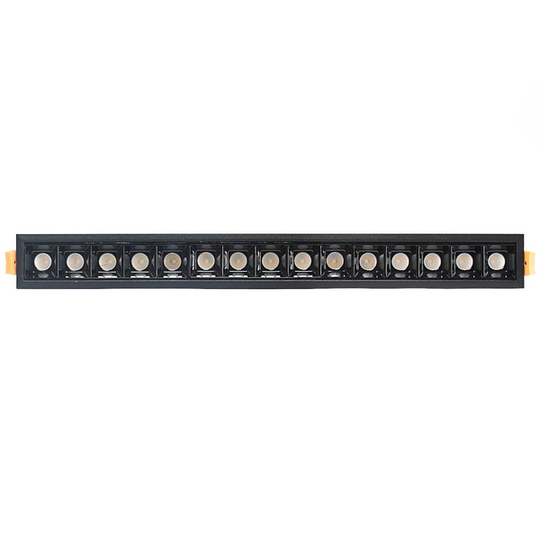 Podtynkowa lampa liniowa 589 Domeno LED 30W 4000K metalowa czarna