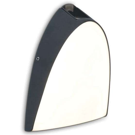 Elewacyjna LAMPA ścienna APOLLO 5188801118 Lutec metalowa OPRAWA kinkiet LED 14W 3000K półokrągły IP54 szary