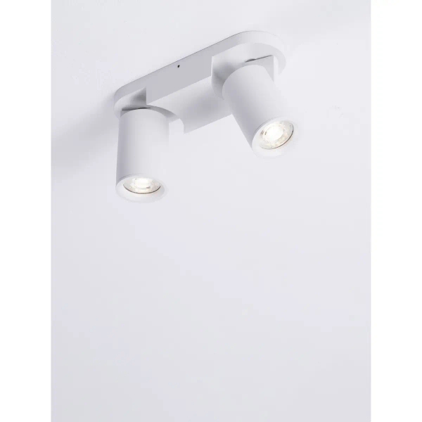 Podwójna lampa sufitowa LUNBIRA LE45659 regulowane tubki białe