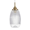 Owalna lampa wisząca MOND LE41850 szklana złoty przezroczysty