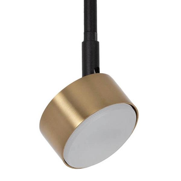 Sufitowa lampa z regulacją Nemo 41086 do przedpokoju czarna złota