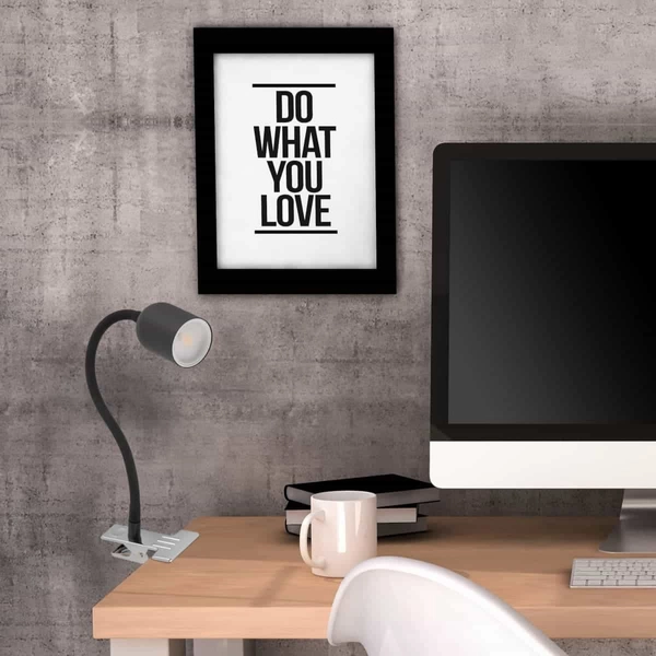 Lampka nocna z klipsem tuba Top 4561 TK Lighting metalowa czarna