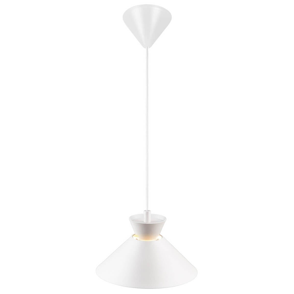 Stożkowa lampa wisząca do jadalni DIAL 2213333001 biały