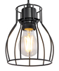 Lampa ścienna Mina 15326NW do przedpokoju czarna drewno