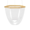 Owalna wisząca lampa ZARLINO LE45391 LED 20W 3000K złota