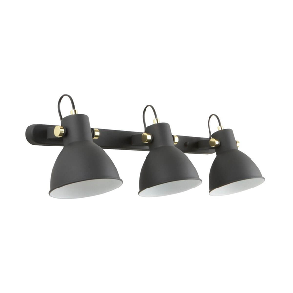 Kierunkowa lampa ścienna Delta nowoczesna do holu czarna