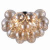 Plafon LAMPA modernistyczna BALBO MOD112CL-08G Maytoni sufitowa OPRAWA plafoniera szklana kule molekuły koniak