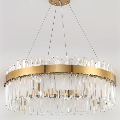 Wisząca lampa jadalniana Lux CGLUXWIS80 Copel LED 50W 3000K crystal mosiądz